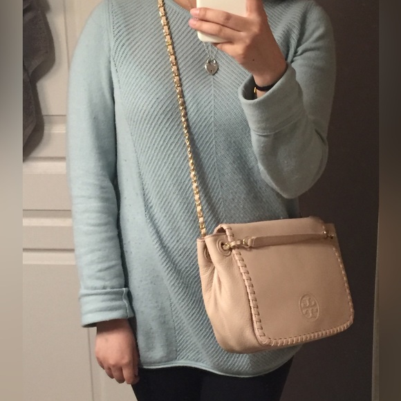 SOLD-Authentic brand new with tag Tory Burch pale pink messenger bag - Picture 13 of 13